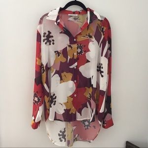 Biscote light floral long blouse